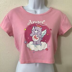 Dollskill x Carebears Kawaii Cutecore Angel Cropped Graphic Baby Tee Medium